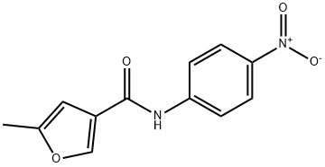 5-methyl-N-(4-nitrophenyl)furan-3-carboxamide 구조식 이미지