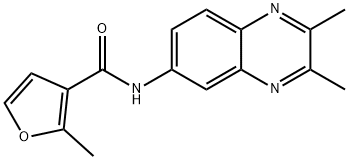 N-(2,3-dimethylquinoxalin-6-yl)-2-methylfuran-3-carboxamide 구조식 이미지