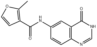 2-methyl-N-(4-oxo-1H-quinazolin-6-yl)furan-3-carboxamide 구조식 이미지