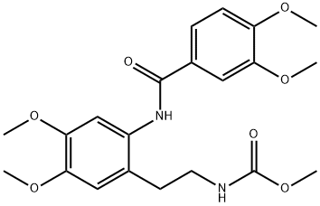 methyl N-[2-[2-[(3,4-dimethoxybenzoyl)amino]-4,5-dimethoxyphenyl]ethyl]carbamate Structure
