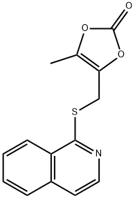 4-(isoquinolin-1-ylsulfanylmethyl)-5-methyl-1,3-dioxol-2-one Structure