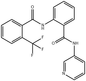 N-[2-(pyridin-3-ylcarbamoyl)phenyl]-2-(trifluoromethyl)benzamide Structure