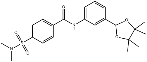 4-(dimethylsulfamoyl)-N-[3-(4,4,5,5-tetramethyl-1,3-dioxolan-2-yl)phenyl]benzamide Structure