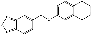 5-(5,6,7,8-tetrahydronaphthalen-2-yloxymethyl)-2,1,3-benzothiadiazole Structure