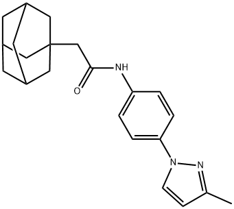 2-(1-adamantyl)-N-[4-(3-methylpyrazol-1-yl)phenyl]acetamide Structure