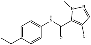 4-chloro-N-(4-ethylphenyl)-2-methylpyrazole-3-carboxamide Structure