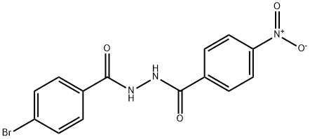 N'-(4-bromobenzoyl)-4-nitrobenzohydrazide 구조식 이미지