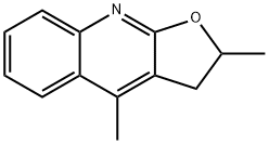 2,4-dimethyl-2,3-dihydrofuro[2,3-b]quinoline 구조식 이미지