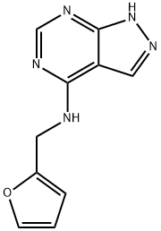 N-(furan-2-ylmethyl)-1H-pyrazolo[3,4-d]pyrimidin-4-amine 구조식 이미지