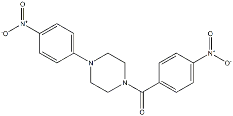 (4-nitrophenyl)-[4-(4-nitrophenyl)piperazin-1-yl]methanone 구조식 이미지