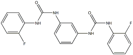 1-(2-fluorophenyl)-3-[3-[(2-fluorophenyl)carbamoylamino]phenyl]urea 구조식 이미지