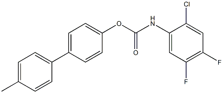 [4-(4-methylphenyl)phenyl] N-(2-chloro-4,5-difluorophenyl)carbamate 구조식 이미지