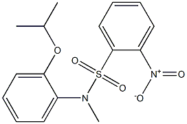 N-methyl-2-nitro-N-(2-propan-2-yloxyphenyl)benzenesulfonamide 구조식 이미지