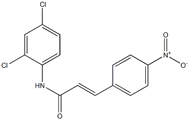 (E)-N-(2,4-dichlorophenyl)-3-(4-nitrophenyl)prop-2-enamide 구조식 이미지