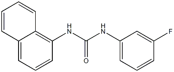 1-(3-fluorophenyl)-3-naphthalen-1-ylurea 구조식 이미지