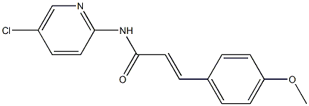(E)-N-(5-chloropyridin-2-yl)-3-(4-methoxyphenyl)prop-2-enamide Structure