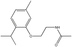 N-[2-(5-methyl-2-propan-2-ylphenoxy)ethyl]acetamide Structure