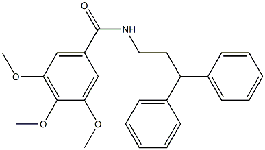 N-(3,3-diphenylpropyl)-3,4,5-trimethoxybenzamide Structure