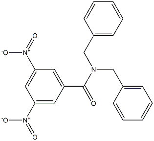 N,N-dibenzyl-3,5-dinitrobenzamide 구조식 이미지