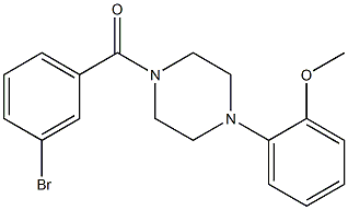 (3-bromophenyl)-[4-(2-methoxyphenyl)piperazin-1-yl]methanone 구조식 이미지