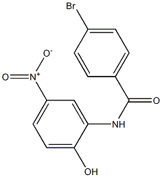 4-bromo-N-(2-hydroxy-5-nitrophenyl)benzamide 구조식 이미지