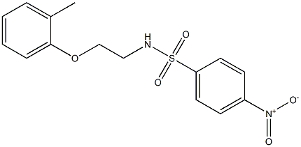 N-[2-(2-methylphenoxy)ethyl]-4-nitrobenzenesulfonamide 구조식 이미지