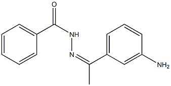 N-[(Z)-1-(3-aminophenyl)ethylideneamino]benzamide Structure