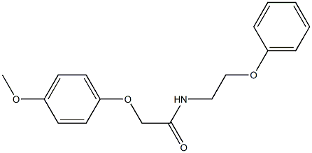 2-(4-methoxyphenoxy)-N-(2-phenoxyethyl)acetamide Structure