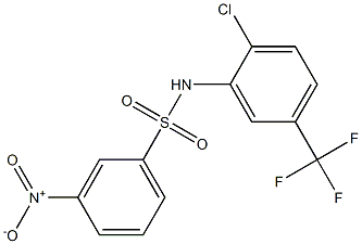 N-[2-chloro-5-(trifluoromethyl)phenyl]-3-nitrobenzenesulfonamide Structure