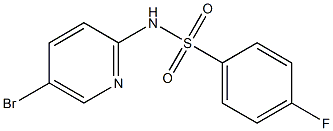N-(5-bromopyridin-2-yl)-4-fluorobenzenesulfonamide 구조식 이미지