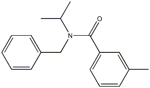 N-benzyl-3-methyl-N-propan-2-ylbenzamide 구조식 이미지