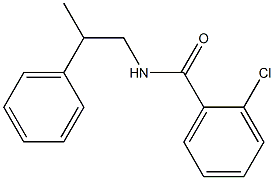 2-chloro-N-(2-phenylpropyl)benzamide 구조식 이미지