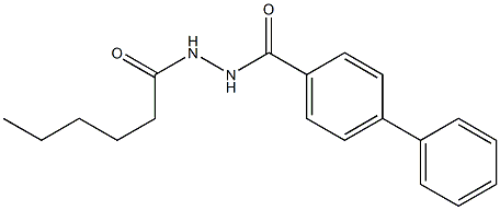 N'-hexanoyl-4-phenylbenzohydrazide Structure