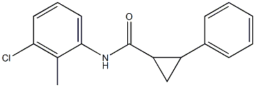 N-(3-chloro-2-methylphenyl)-2-phenylcyclopropane-1-carboxamide Structure