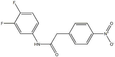 N-(3,4-difluorophenyl)-2-(4-nitrophenyl)acetamide Structure