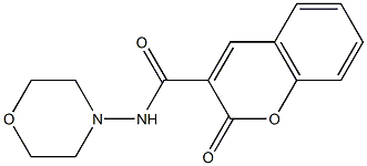 N-morpholin-4-yl-2-oxochromene-3-carboxamide 구조식 이미지