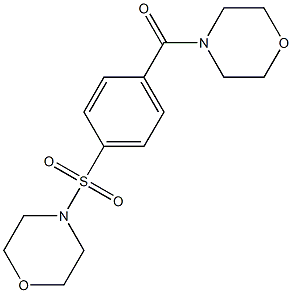 morpholin-4-yl-(4-morpholin-4-ylsulfonylphenyl)methanone Structure