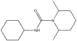 N-cyclohexyl-2,6-dimethylpiperidine-1-carboxamide 구조식 이미지