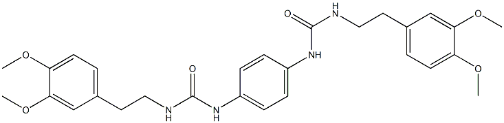 1-[2-(3,4-dimethoxyphenyl)ethyl]-3-[4-[2-(3,4-dimethoxyphenyl)ethylcarbamoylamino]phenyl]urea 구조식 이미지