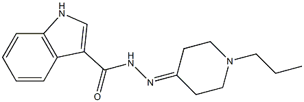 N-[(1-propylpiperidin-4-ylidene)amino]-1H-indole-3-carboxamide Structure