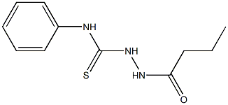 1-(butanoylamino)-3-phenylthiourea Structure