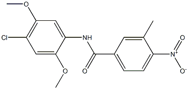 N-(4-chloro-2,5-dimethoxyphenyl)-3-methyl-4-nitrobenzamide Structure