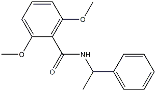 2,6-dimethoxy-N-(1-phenylethyl)benzamide Structure