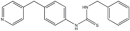 1-benzyl-3-[4-(pyridin-4-ylmethyl)phenyl]thiourea Structure