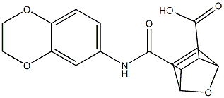 2-(2,3-dihydro-1,4-benzodioxin-6-ylcarbamoyl)-7-oxabicyclo[2.2.1]hept-5-ene-3-carboxylic acid Structure