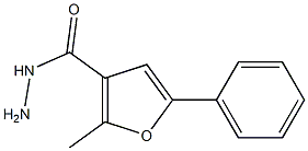 2-methyl-5-phenylfuran-3-carbohydrazide Structure