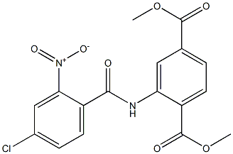 dimethyl 2-[(4-chloro-2-nitrobenzoyl)amino]benzene-1,4-dicarboxylate 구조식 이미지