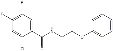 2-chloro-4,5-difluoro-N-(2-phenoxyethyl)benzamide Structure