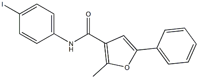 N-(4-iodophenyl)-2-methyl-5-phenylfuran-3-carboxamide Structure