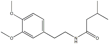 N-[2-(3,4-dimethoxyphenyl)ethyl]-3-methylbutanamide 구조식 이미지